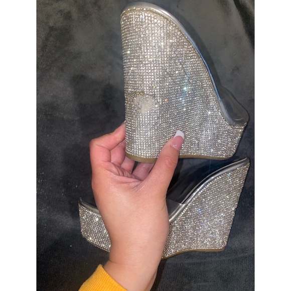 Women’s Rhinestone Wedges - Picture 2 of 5
